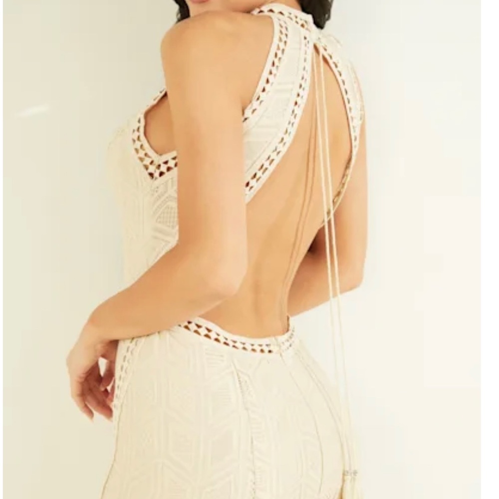 Sunset Lace Maxi Dress-Guess